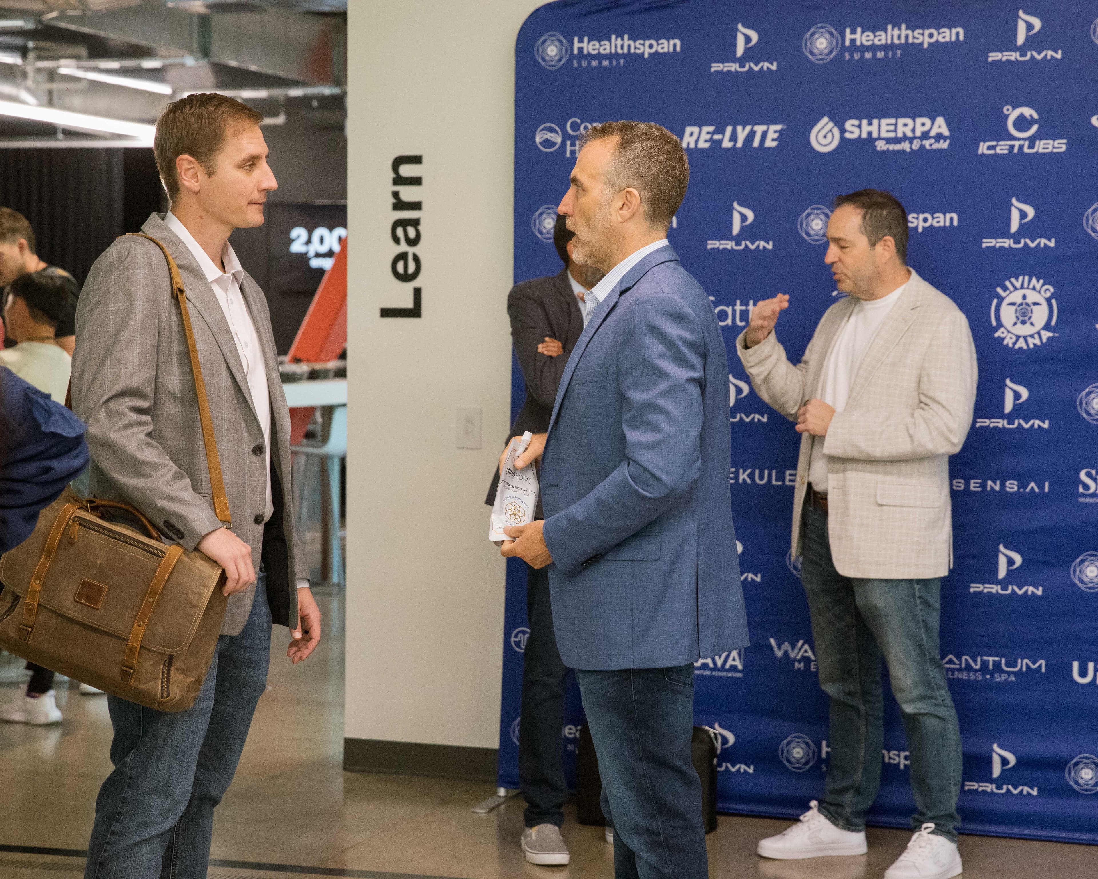 Networking by sponsor banner